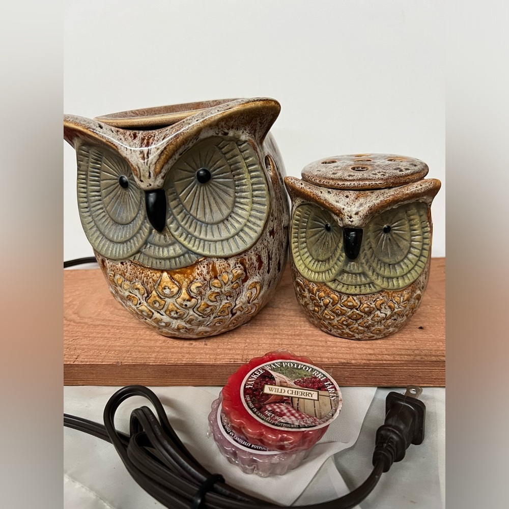 Ceramic Owl Plugin Tart Warmers